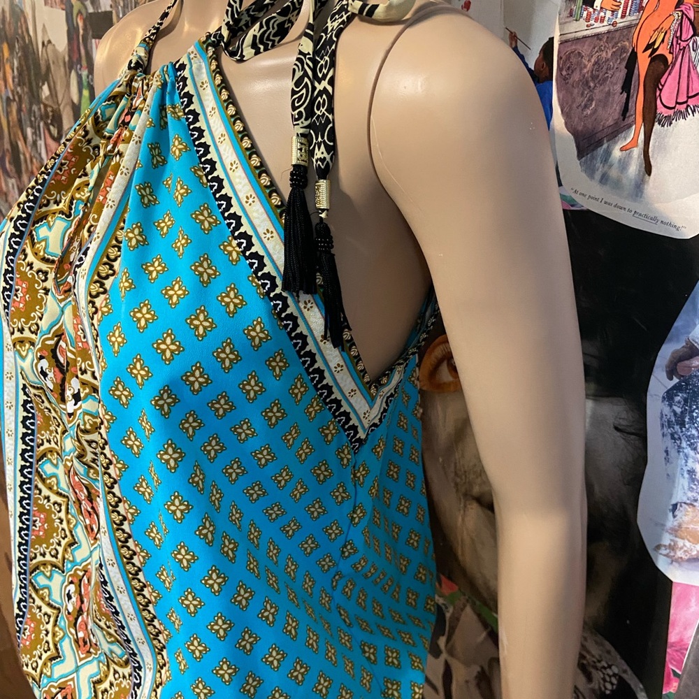 Hale Bob Maxi Halter Top Dress